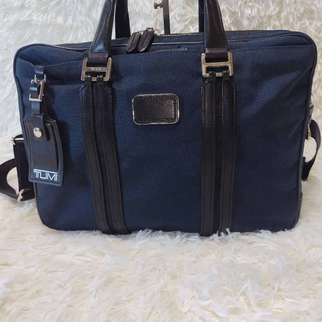 【極美品】 TUMI ジャーヴィス 2way 2層 ビジネスバッグ ネイビー