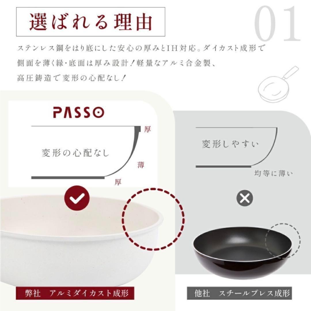 【取手が取れる】フライパン 鍋セット 10点セット　IH・ガス火対応