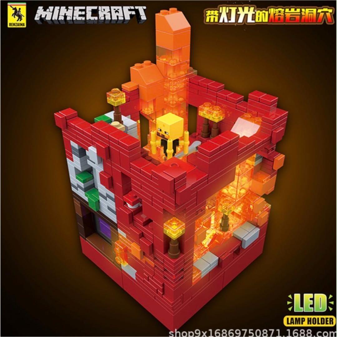75 Off 光る ブロック付 溶岩洞穴 マインクラフト レゴ 互換 Www Anavara Com