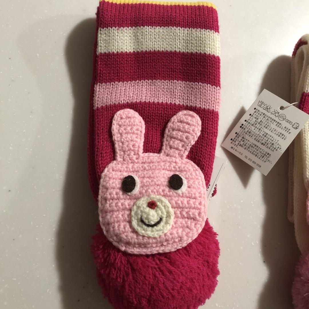 確認用☆ニット帽子☆マフラー☆うさこちゃん☆新品タグ付き 確認用☆ニット帽子☆マフラー☆うさこちゃん☆新品タグ付き