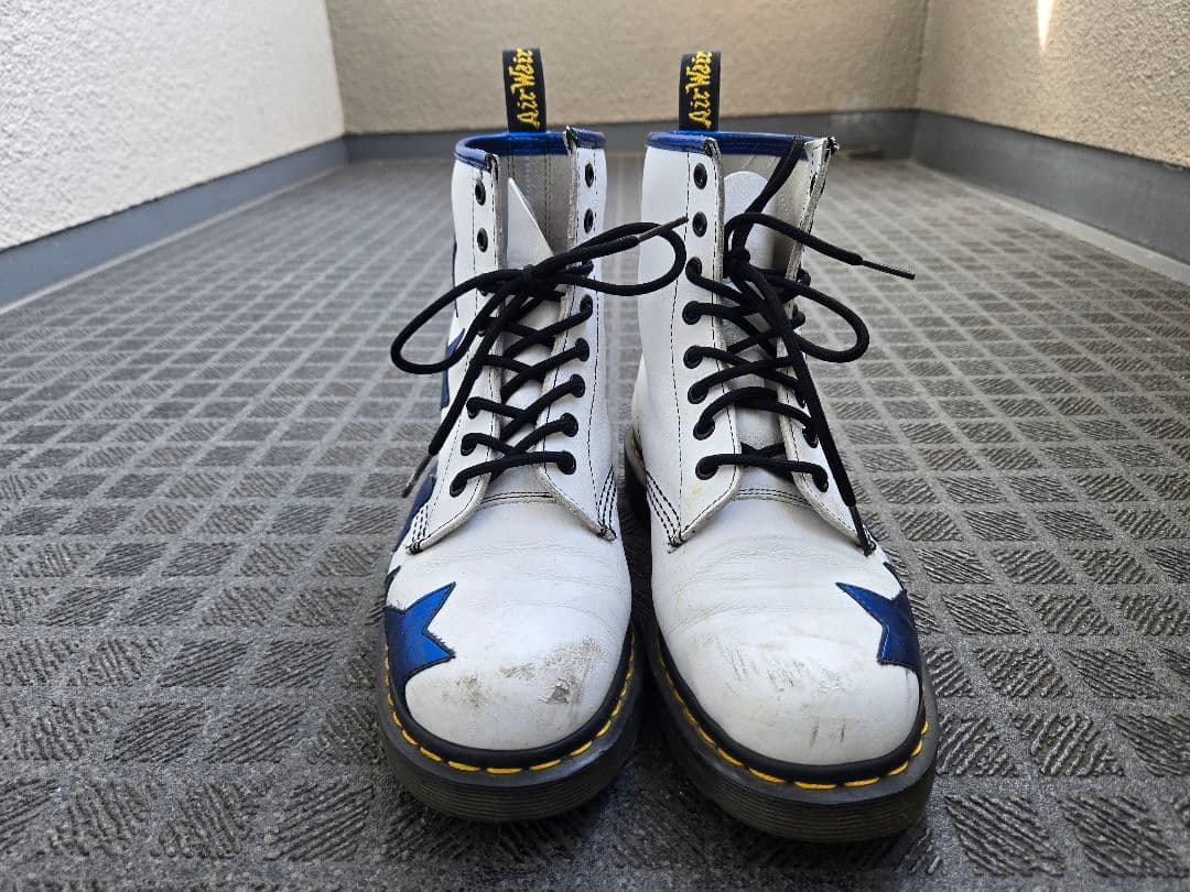 Dr.Martens/ドクターマーチン/レア/星/ワークブーツ/ホワイト/ブルー