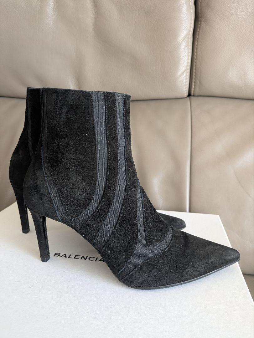 BALENCIAGA スエード ショートブーツ36