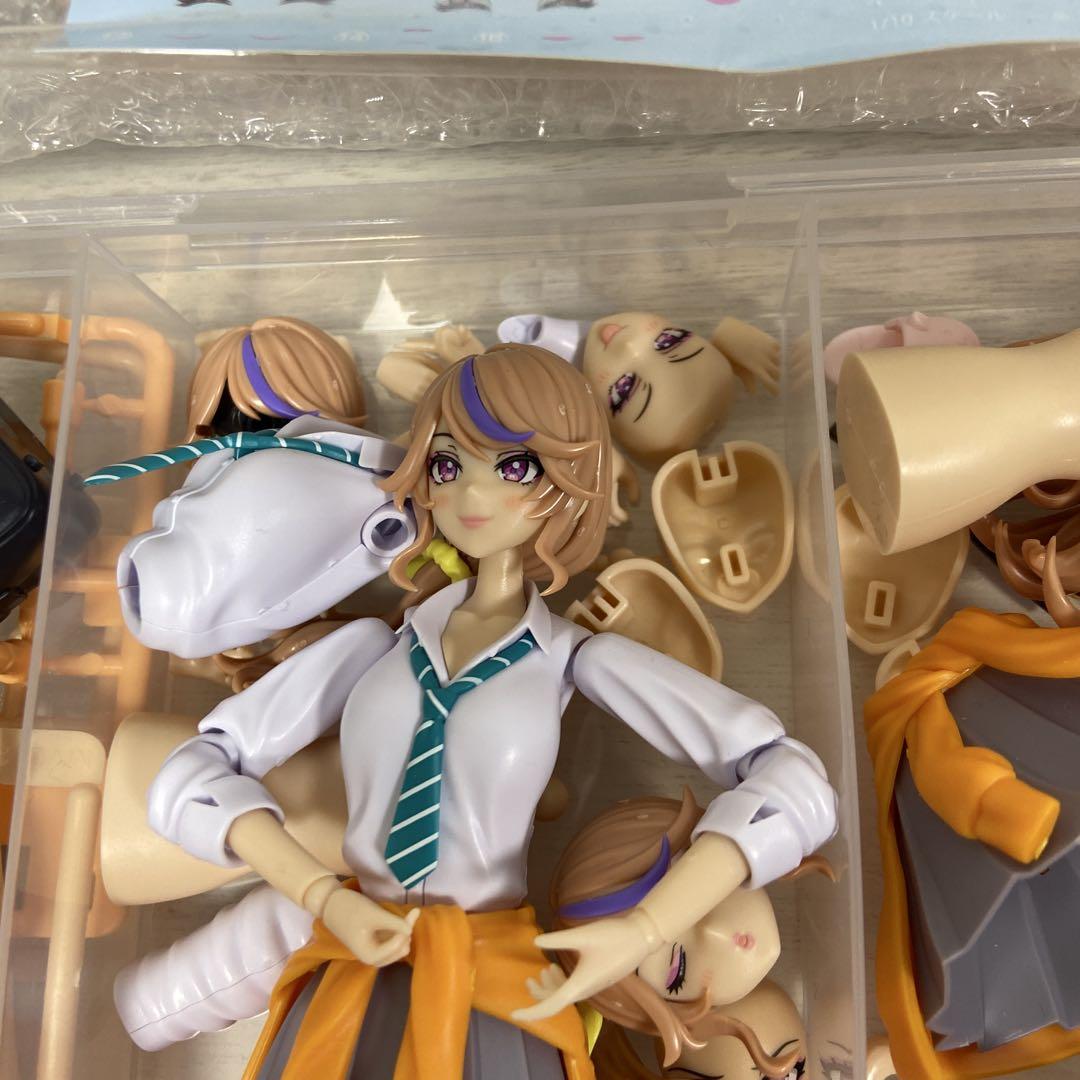 塩*塩様 創彩少女庭園 一条星羅 プラモデル 完成品 ヘアパーツ アフタースクー