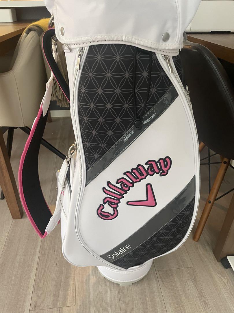 Callaway Solaire キャディバッグ ホワイト/ブラック/ピンク