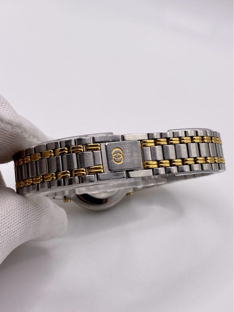 GUCCI グッチ 1NBG 9000L QZ ゴールド文字盤 デイト