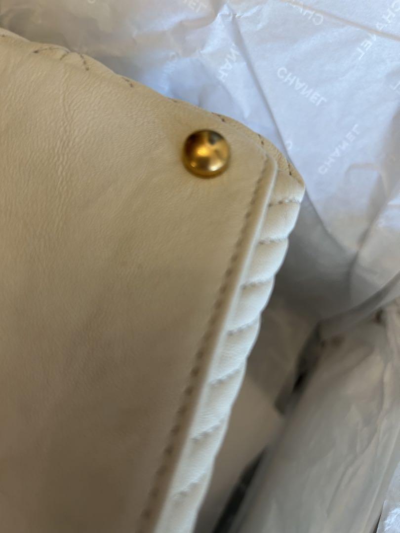 CHANEL ホワイト トートバッグ