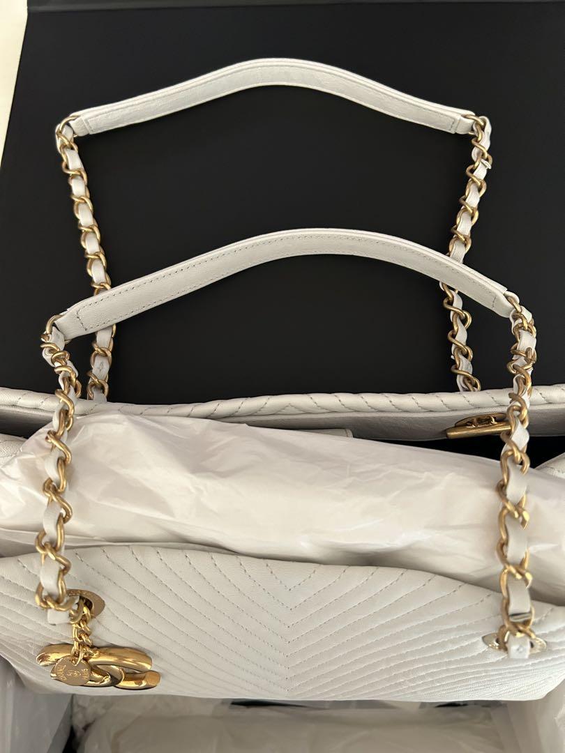CHANEL ホワイト トートバッグ