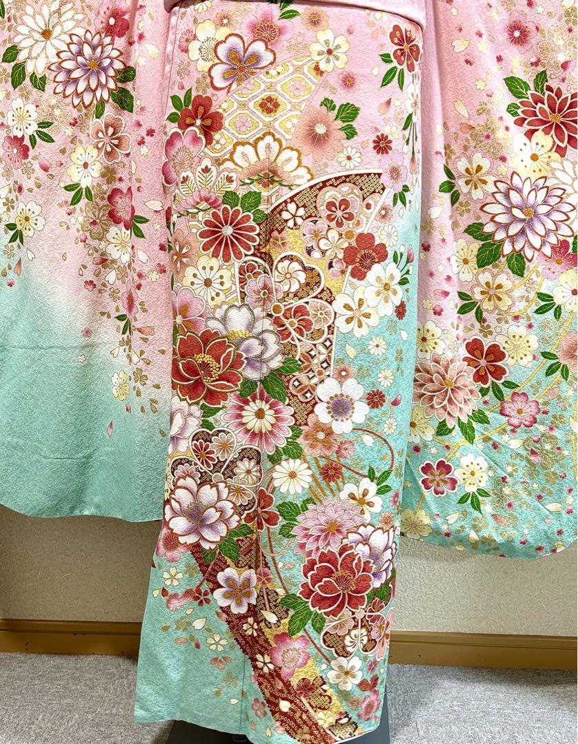 振袖 5点セット　正絹着物　前撮り　成人式