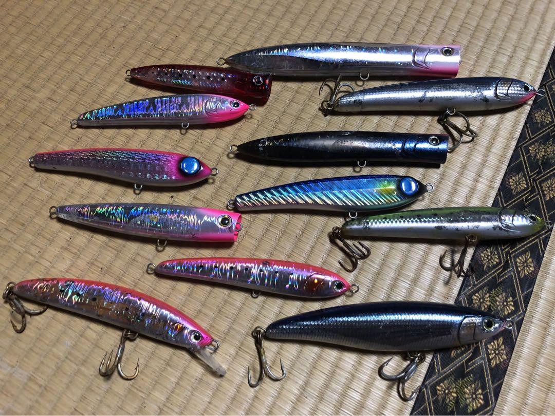 ロックショアヒラマサ青物プラグ12個 レガートラピードララペンポップクイーン