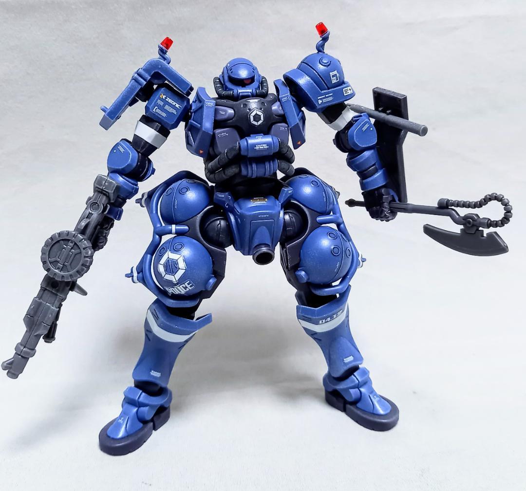 完成品 HG 1/144 軍警ザク 組立て済み ジャンク ジークアクス