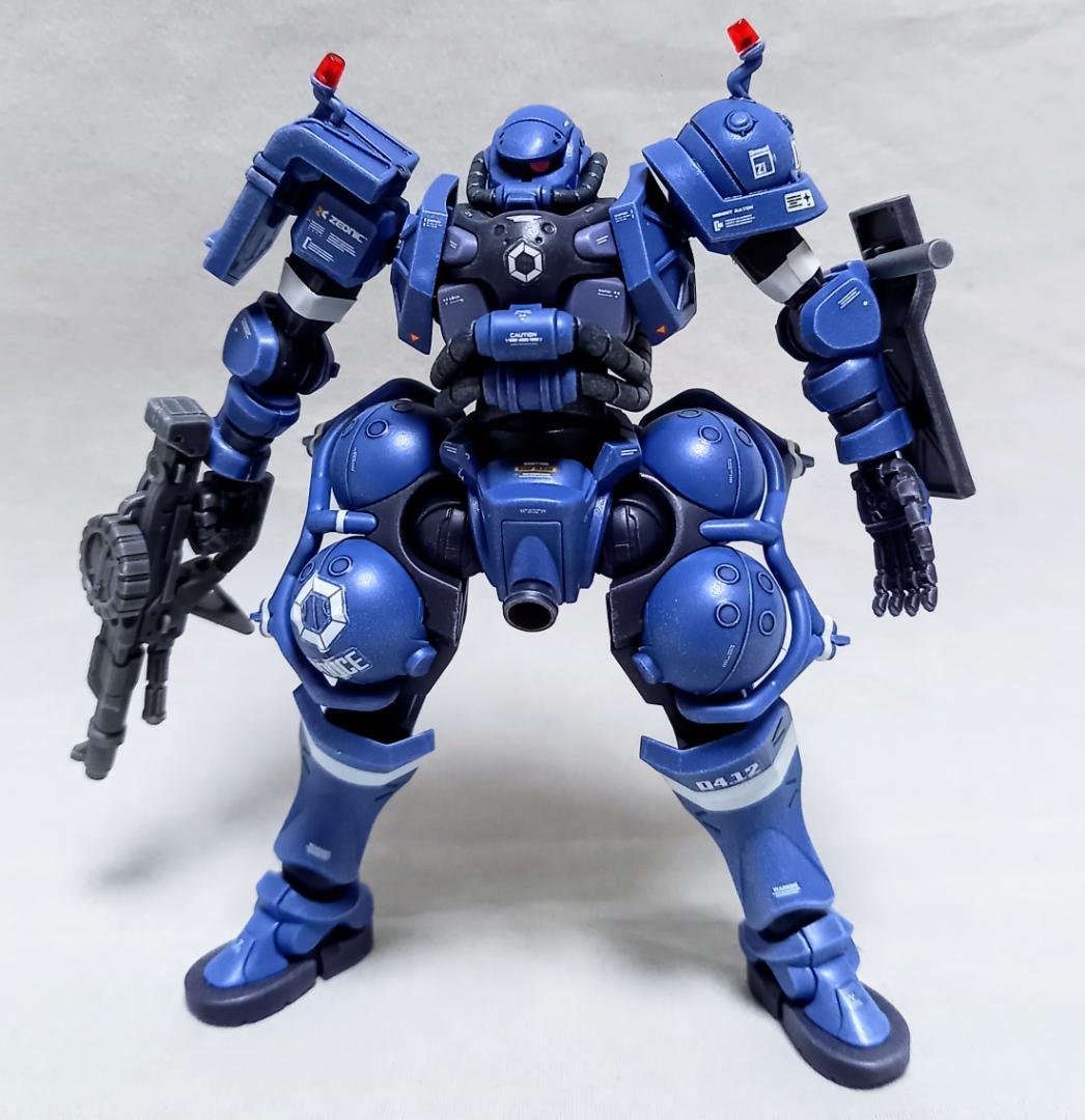 完成品 HG 1/144 軍警ザク 組立て済み ジャンク ジークアクス