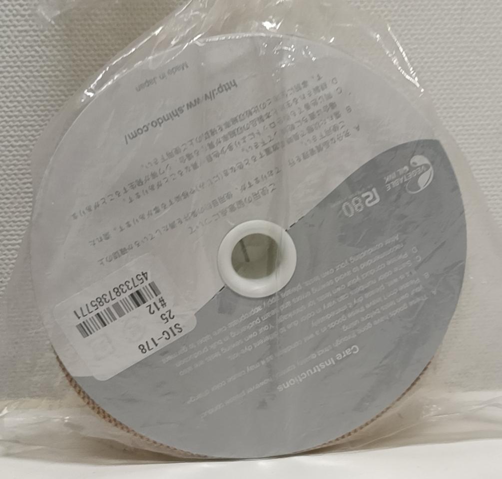 SIC-T-178-25mm-12 シルクペタシャムリボン ;S00132; - その他