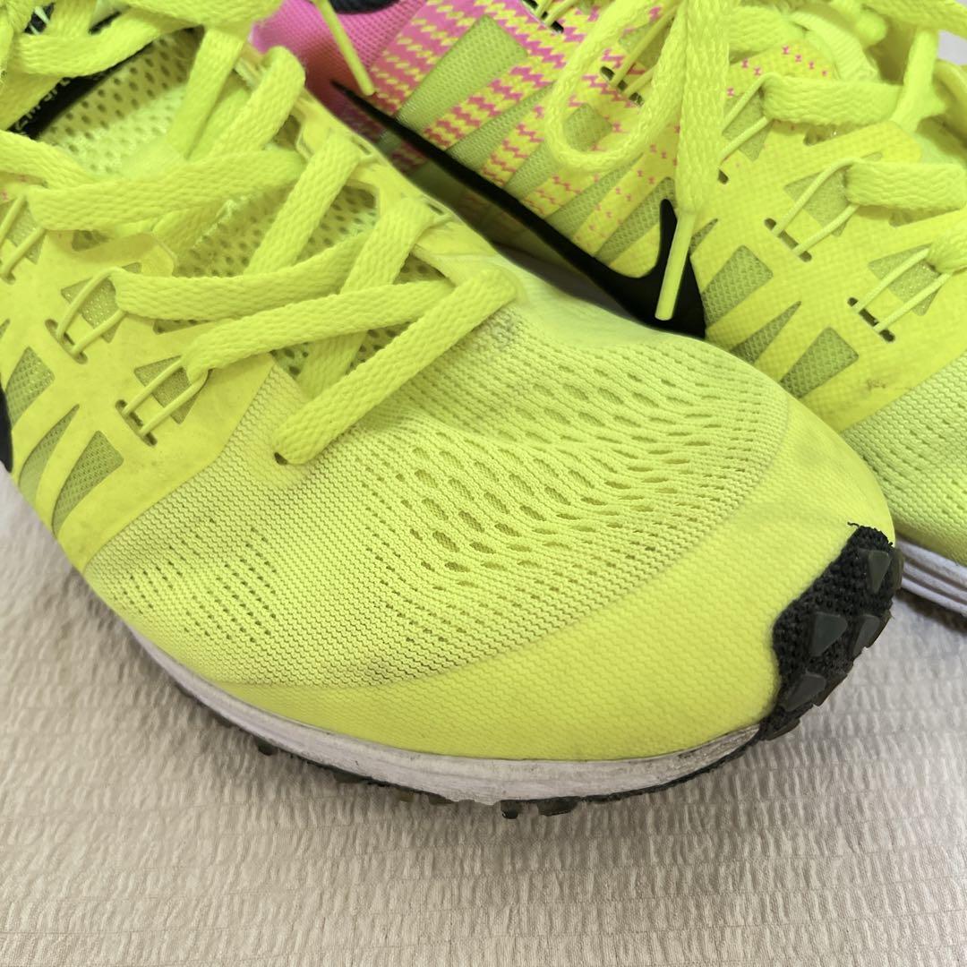 【NIKE】 ナイキ ZOOM ズーム 陸上シューズ バイカラー イエロ×ピンク