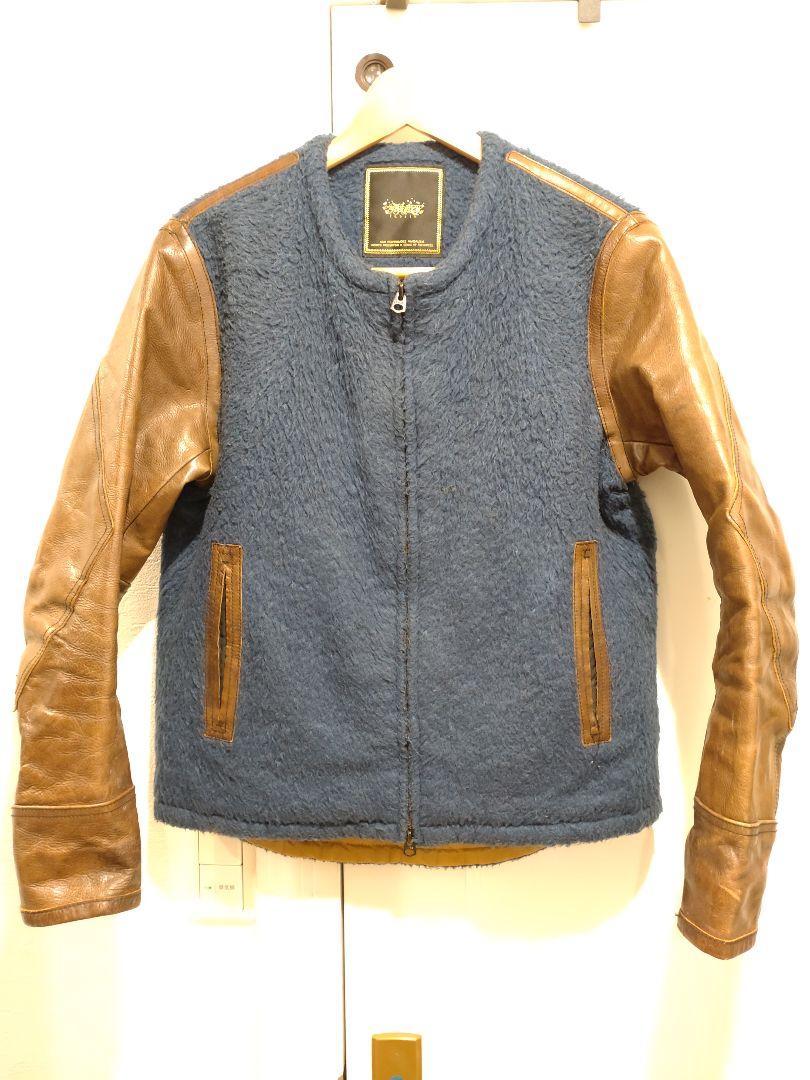 sasquatchfabrixサスクワァッチファブリックス★レザー切替ライダース