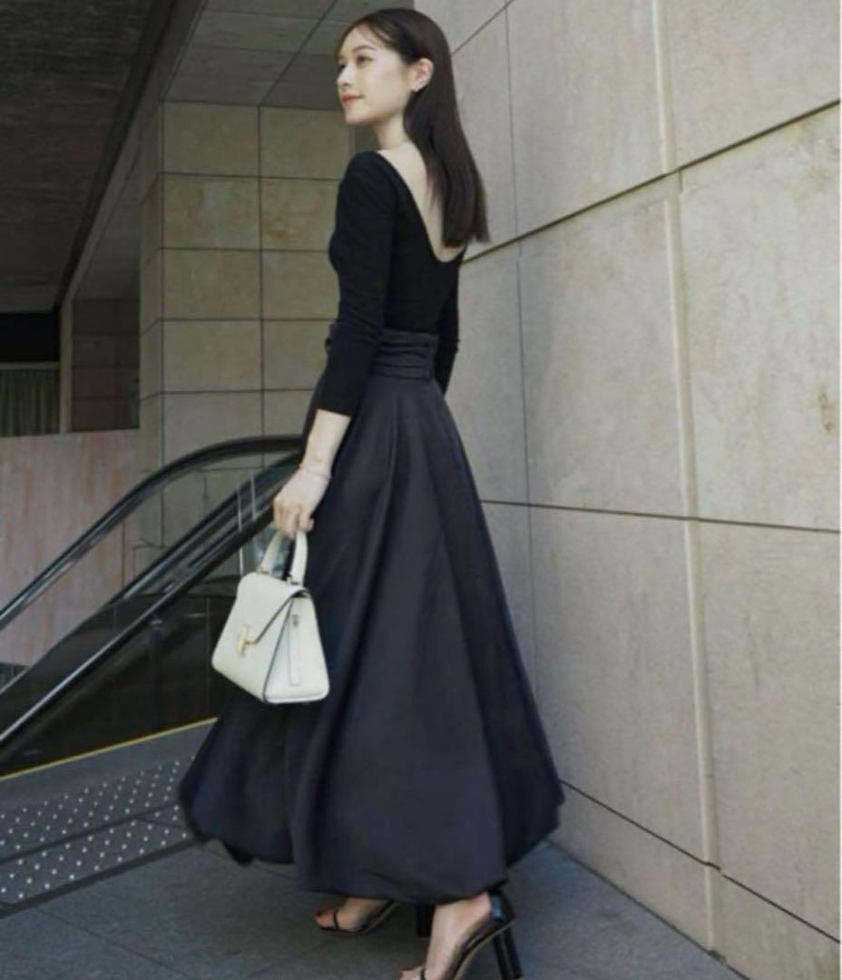 laubeblanc】Waist Drape Balloon skirt S