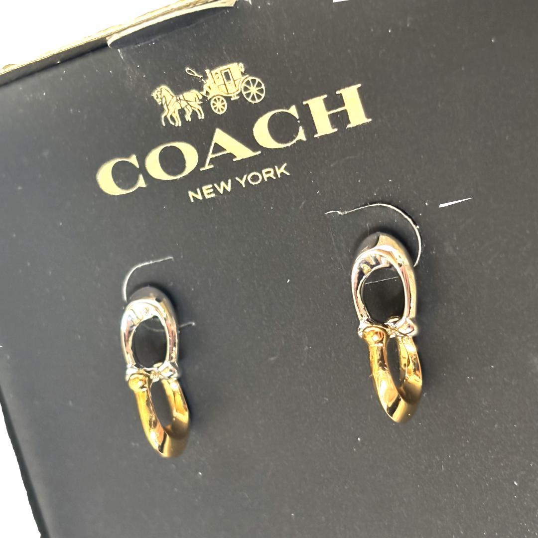 COACH ゴールド シルバー フックピアス