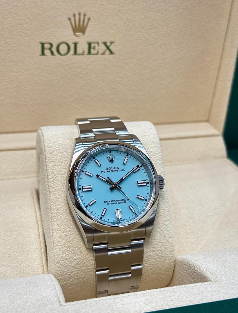 ROLEX オイスターパーペチュアル アクアブルー
