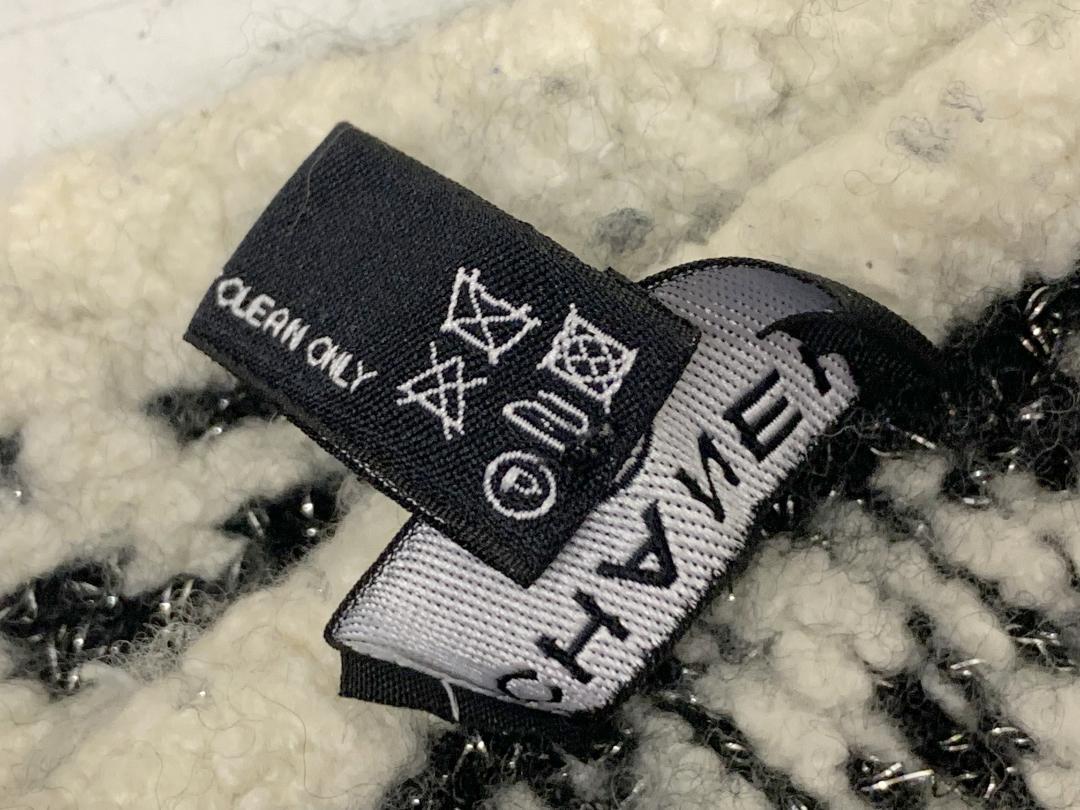 J410 CHANEL シャネル マフラー ココマーク マトラッセ 約138cm