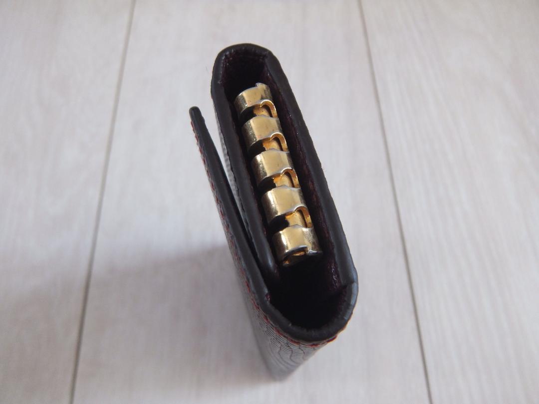 ☆カミーユフォルネ☆Camille Fournet 4連キーケース ボルドー色