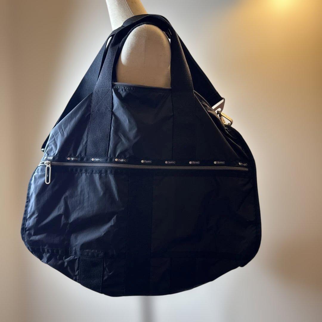 レスポ 旅行バック 黒ボストンバックLeSportsac