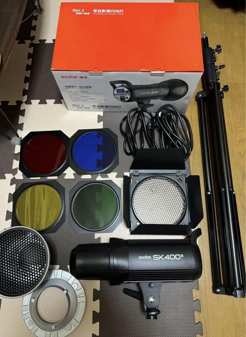 █あーなんだ様専用 【美品】GODOX SK400ii スタジオストロボ