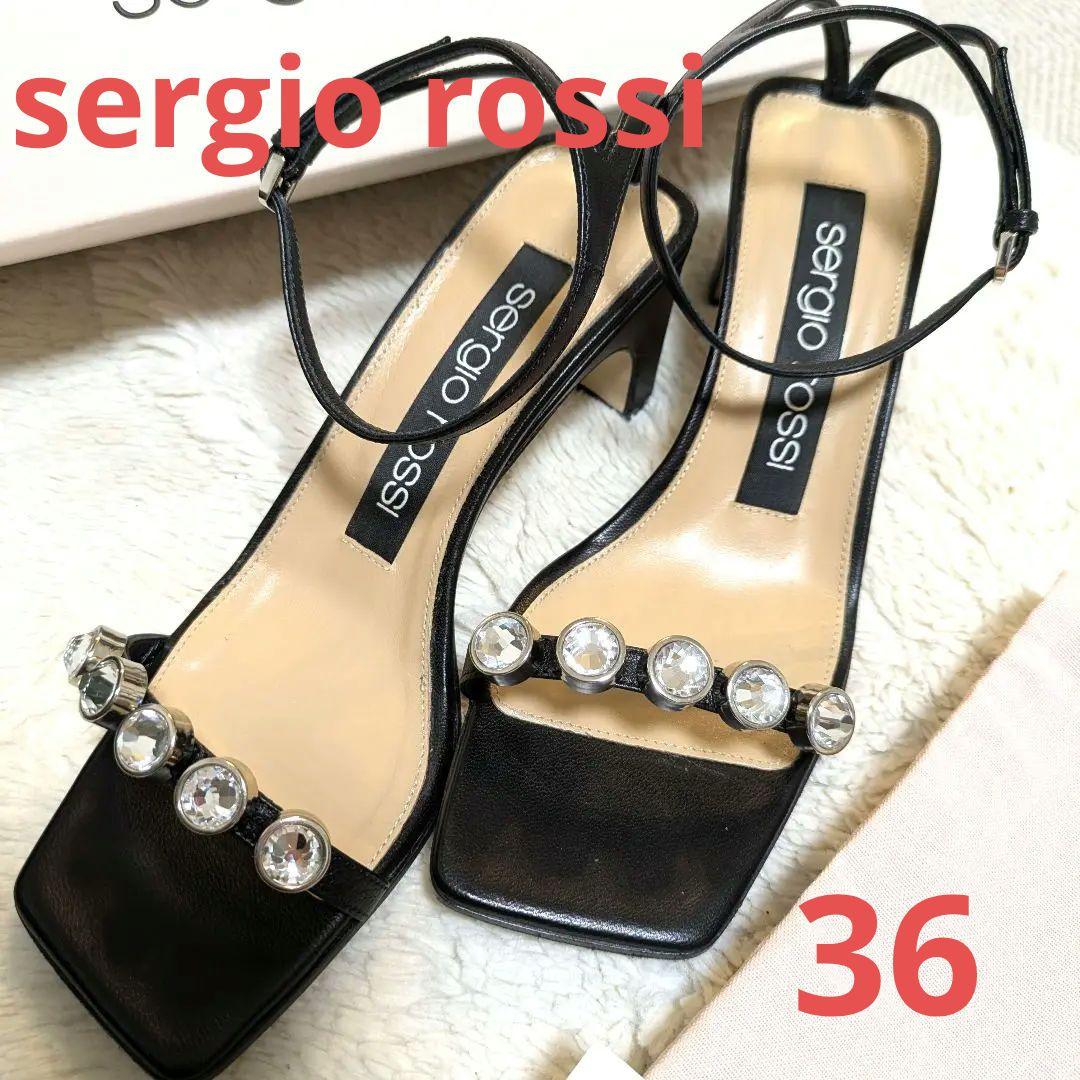 セルジオロッシ sergio rossi ビジュー サンダル
