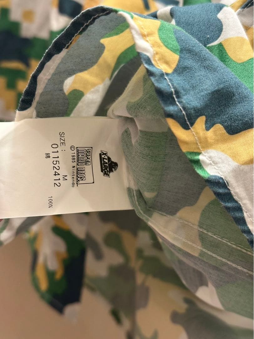 XLARGE カモフラ柄シャツ マリオコラボ 2色セット XLARGE カモフラ柄シャツ マリオコラボ 2色セット