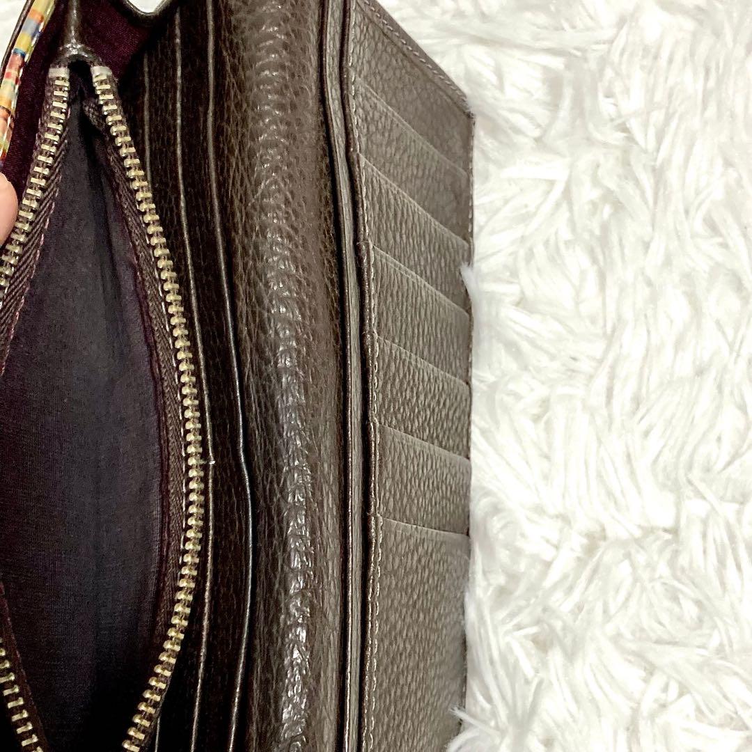 【極美品】ポールスミス　Paul Smith 長財布レザー　ブラウン