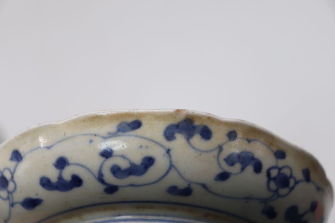 芙蓉手　花卉昆虫紋皿3点　送料込み0402