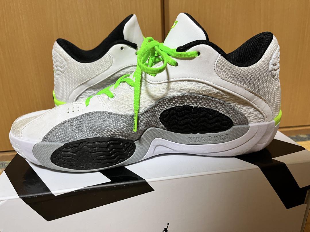 Jordan テイタム2 ホワイト/グリーン バスケットボールシューズ
