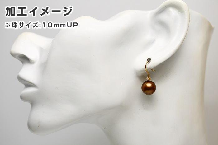 K18/D0.04ct 真珠用 ピアス空枠 j28-ing01