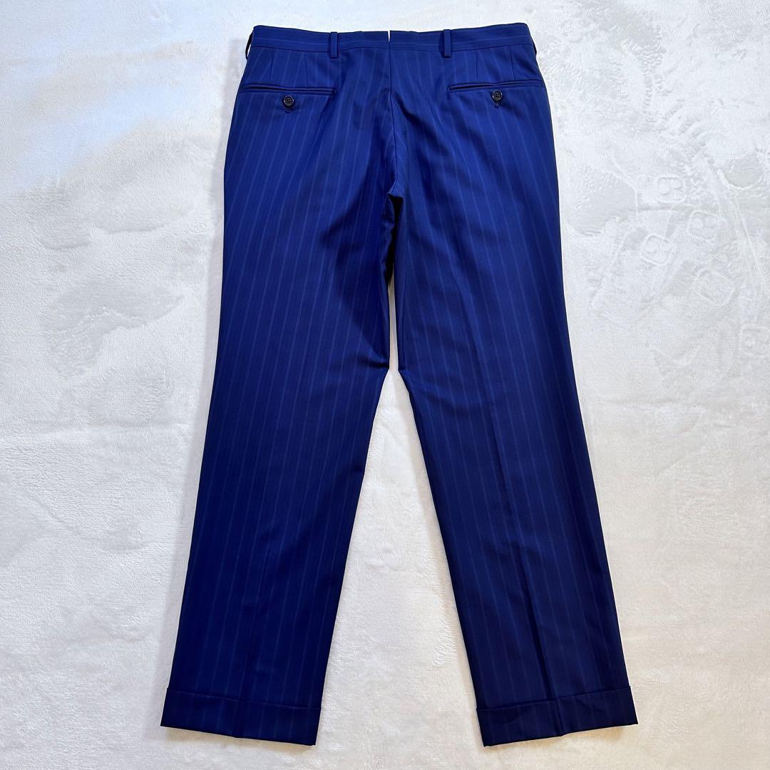 極美品✨ De Petrillo デペトリロ スーツ ネイビー ストライプ 48