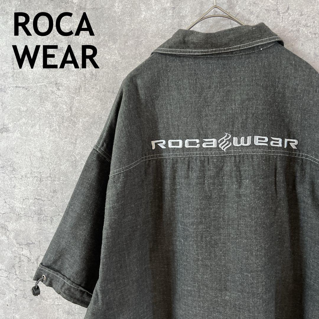 ROCA WEAR ブラックデニムオーバーサイズシャツ　XLサイズ