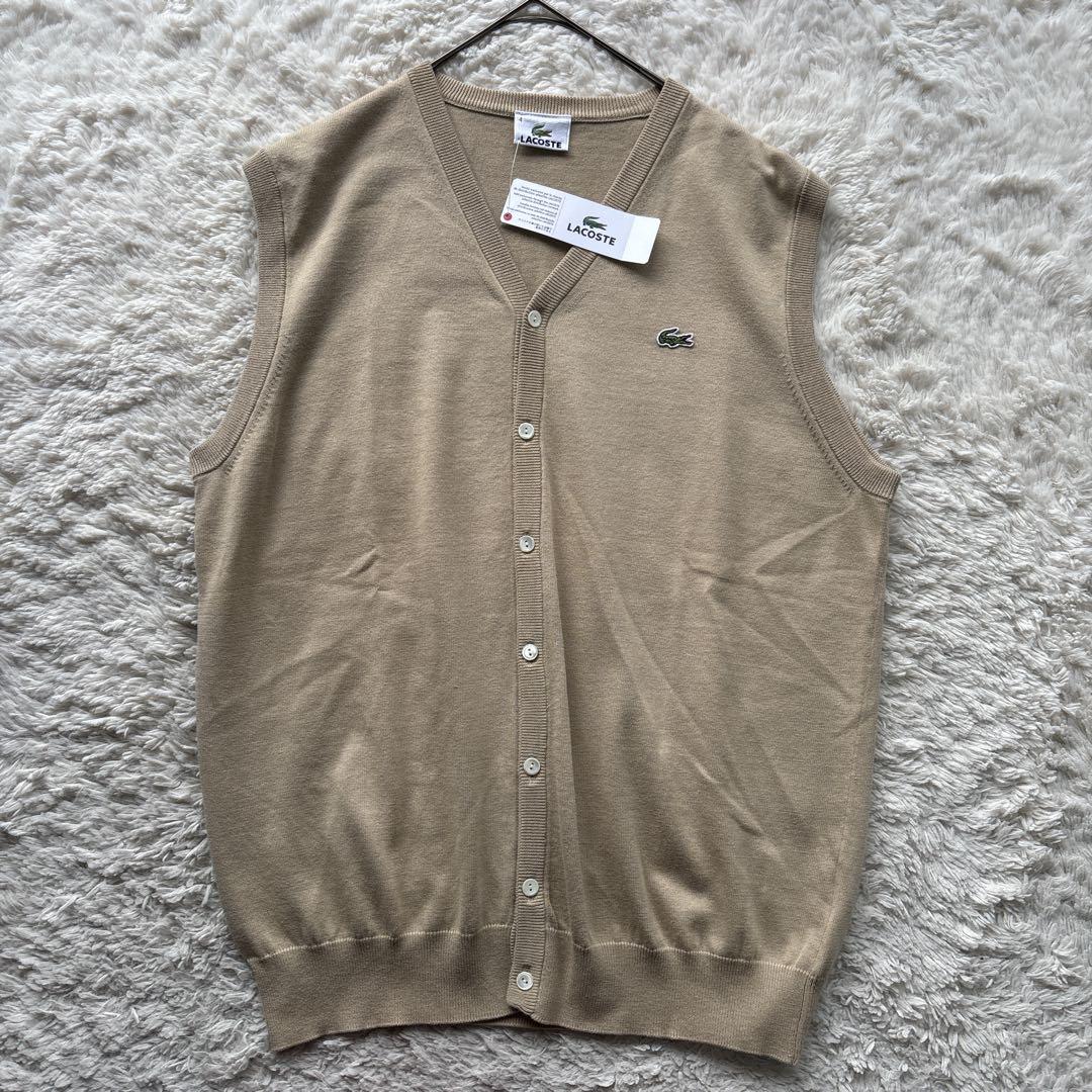 新品タグ付【LACOSTE】ラコステ　正規品　M ✨未使用タグ付✨ラコステニットベストM - メルカリ