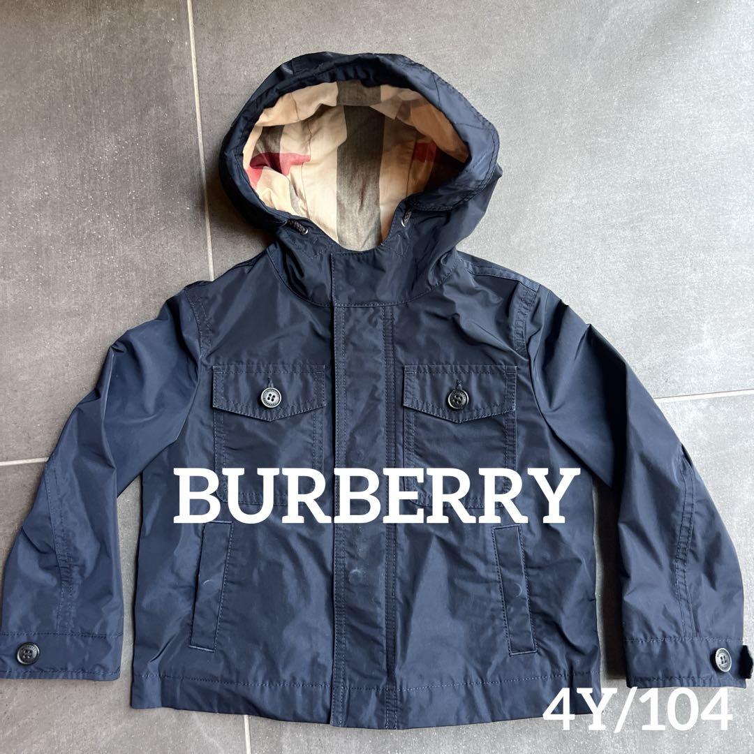 Burberry チルドレンキッズジャケット ネイビー 4y 110cm