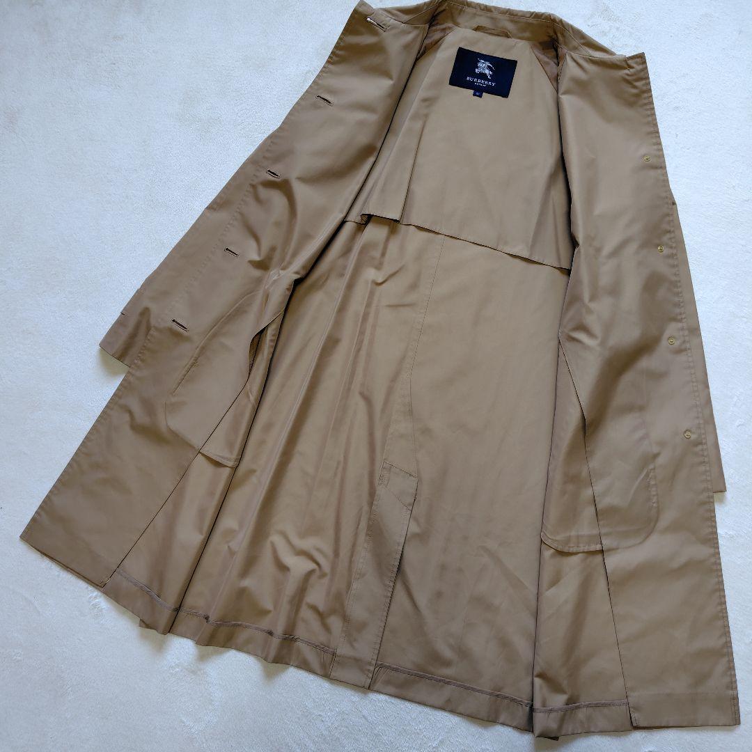 BURBERRY LONDON　ステンカラーコート　ベージュ　シルク混　38 M