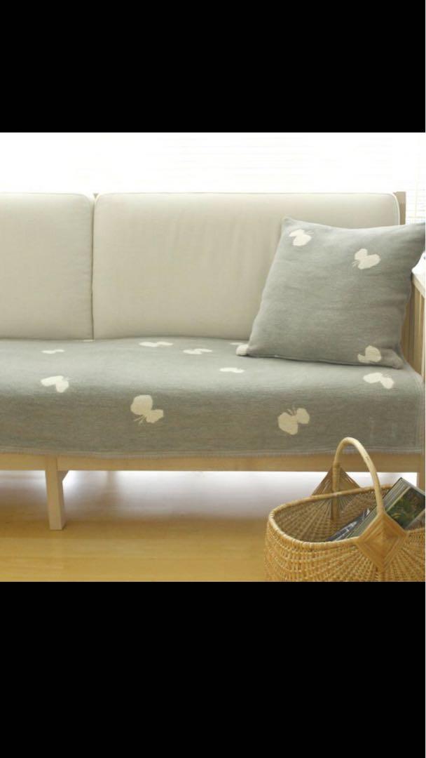 新品未使用ミナペルホネンKLPANシュニールコットンブランケット140×180㎝