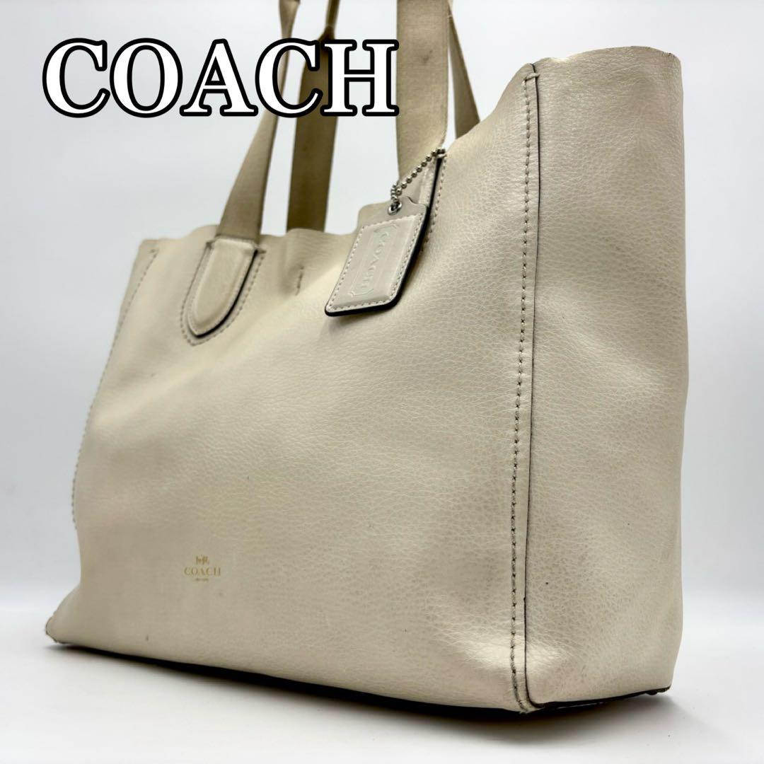 コーチ COACH レディーストートバッグ (チョーク×ニュートラル) ホワイト