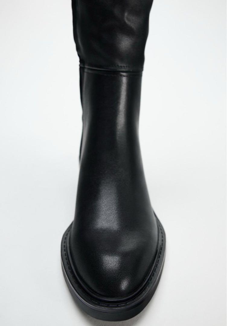黒 ニーハイブーツ ¥12,590