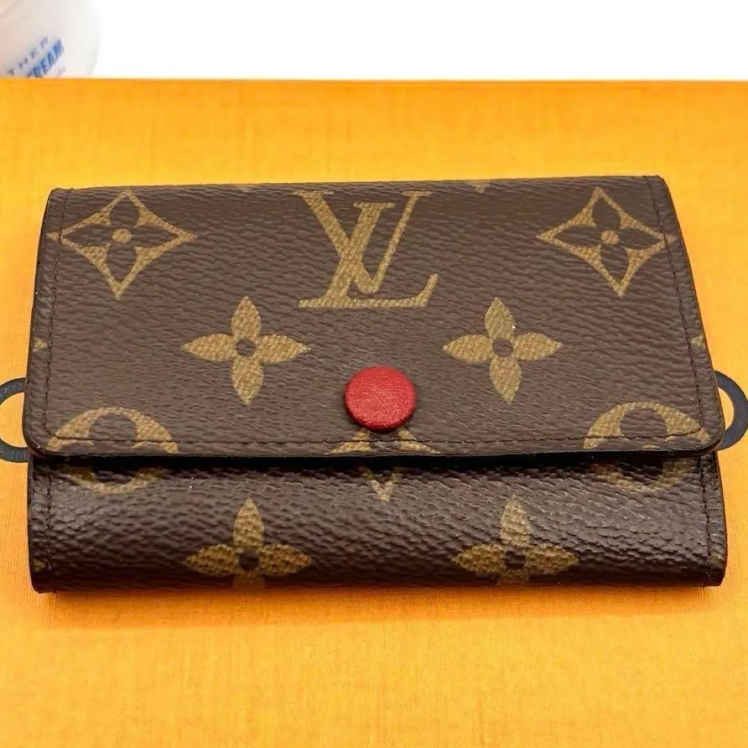 ムーン様美品☆LOUIS VUITTONミュルティクレ6モノグラムフーシャ箱付き i18 ミュルティクレ6 ルイヴィトン モノグラムフーシャ キー