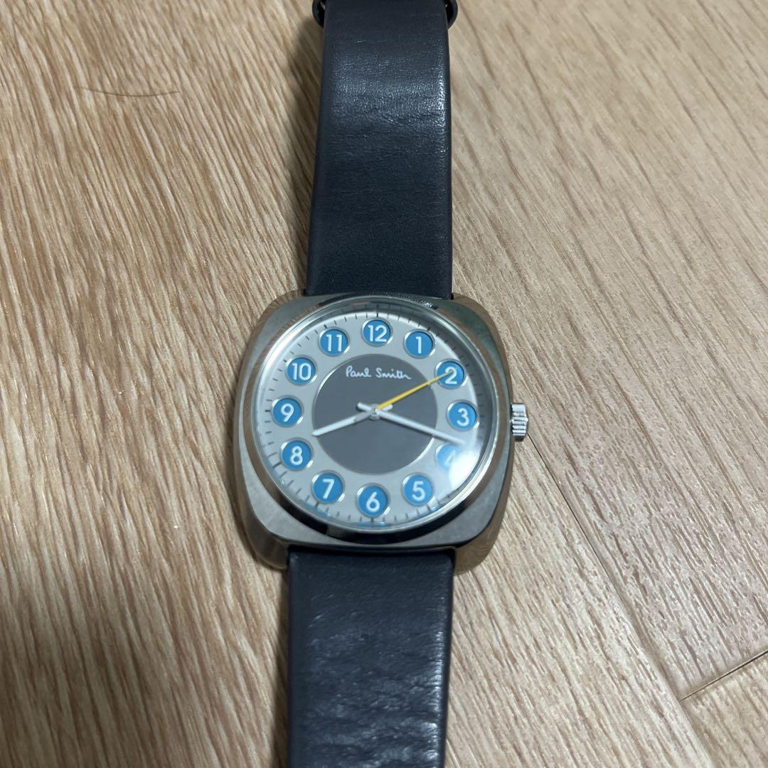 Paul Smith アナログ時計 黒/青