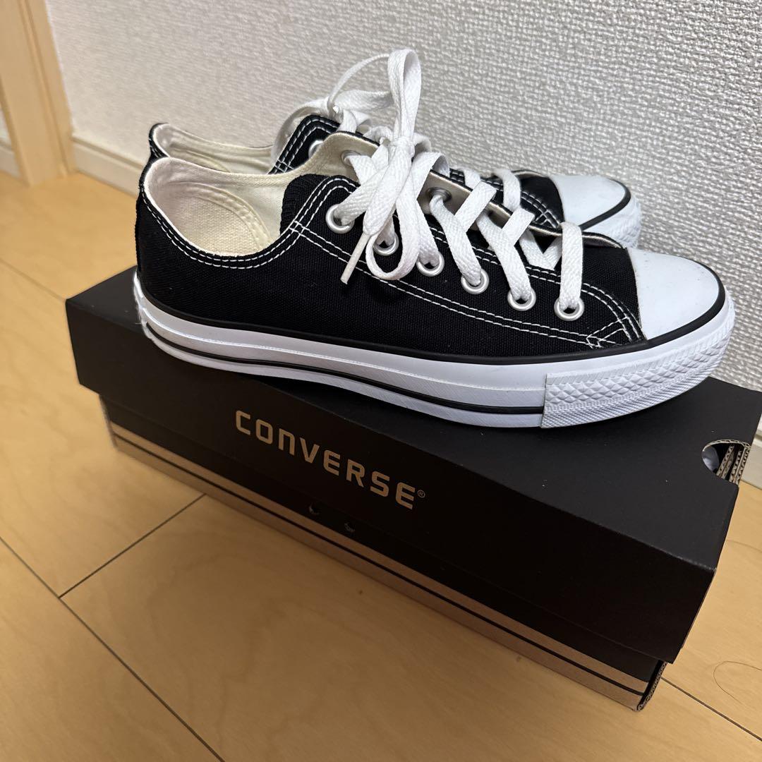 CONVERSE 黒 キャンバス スニーカー