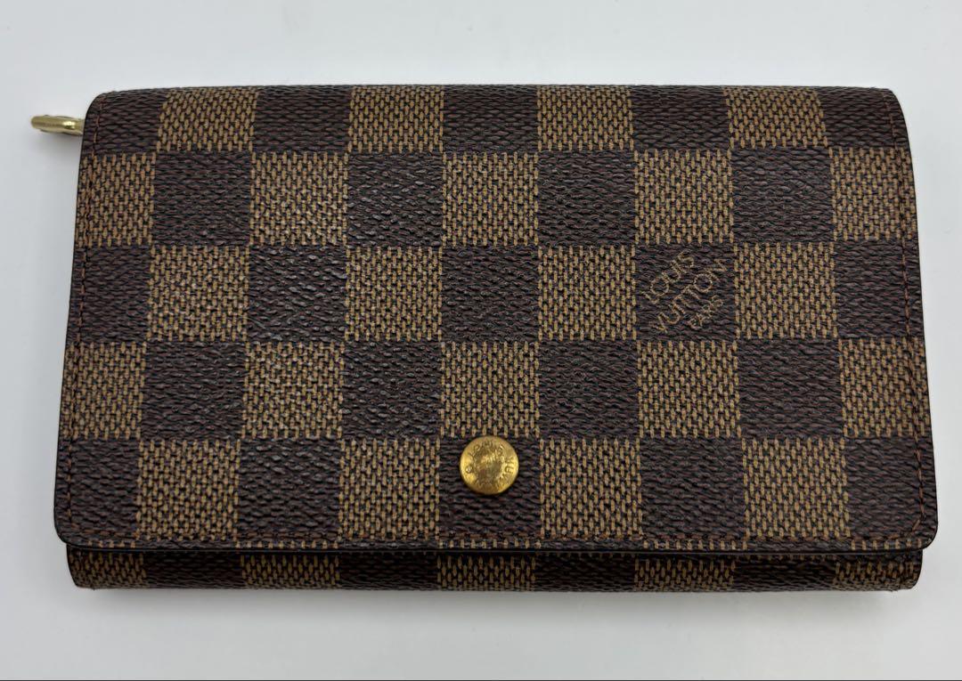 LV ルイヴィトン ダミエ ポルトモネビエトレゾール 折り財布 N61730
