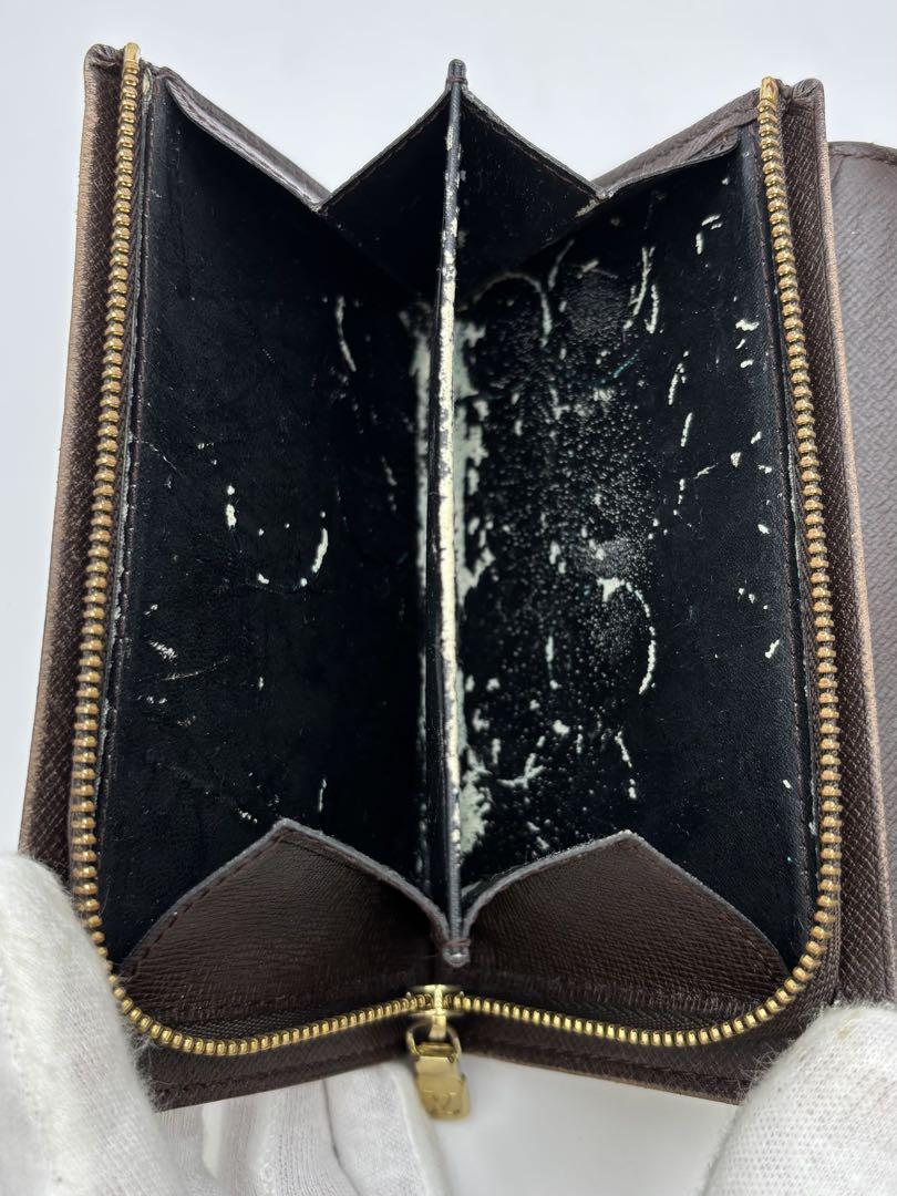 LV ルイヴィトン ダミエ ポルトモネビエトレゾール 折り財布 N61730
