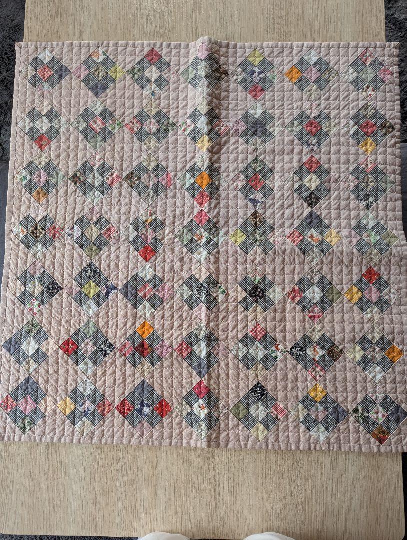 パッチワーク ミニキルトマット レトロアニマル ハンドメイド