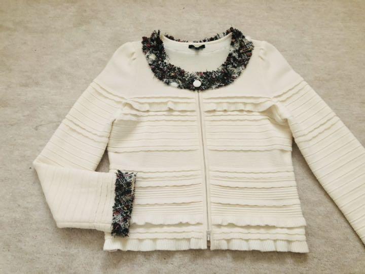 ですが TO ツイード×ニット バッグ カーディガン&スカートセット 50FL1-m56290201019 BE CHIC バッグのブ