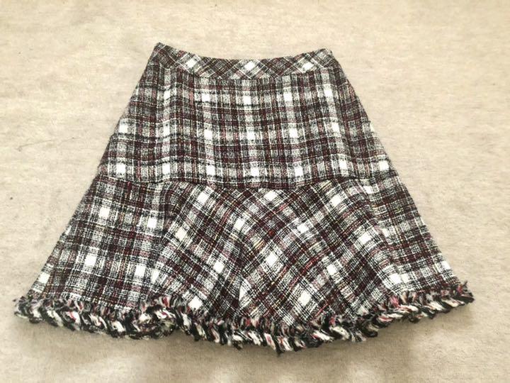 ですが TO ツイード×ニット バッグ カーディガン&スカートセット 50FL1-m56290201019 BE CHIC バッグのブ