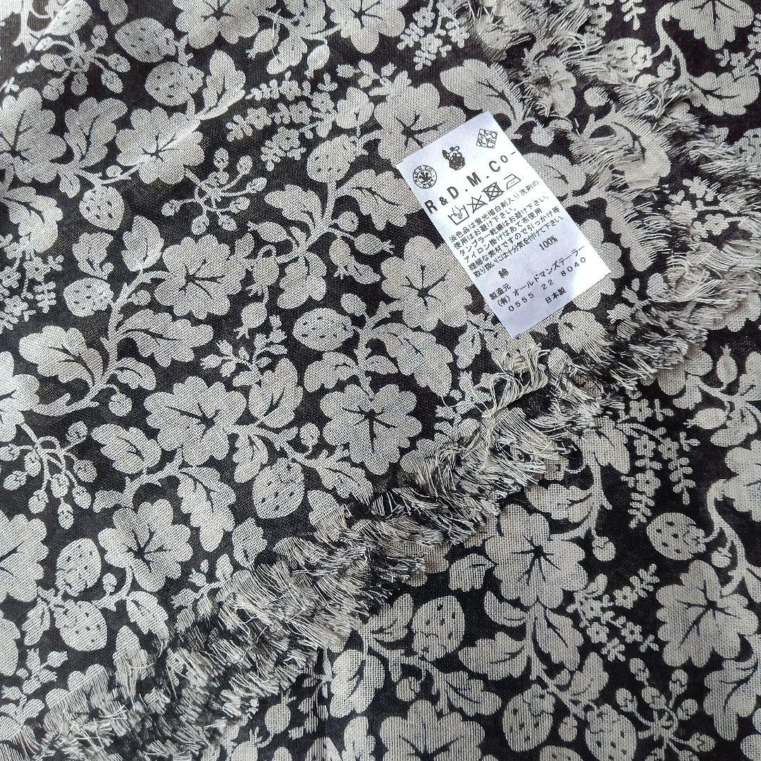 R&D.M.Co wild berry gauze shawlフラックス未使用品