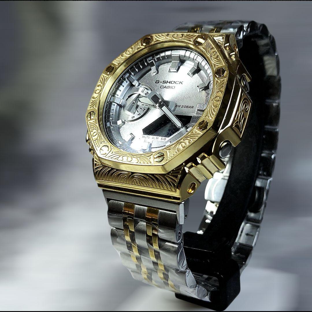 新品未使用✨G-SHOCK GA-2100FF ゴールド/シルバーフルメタル