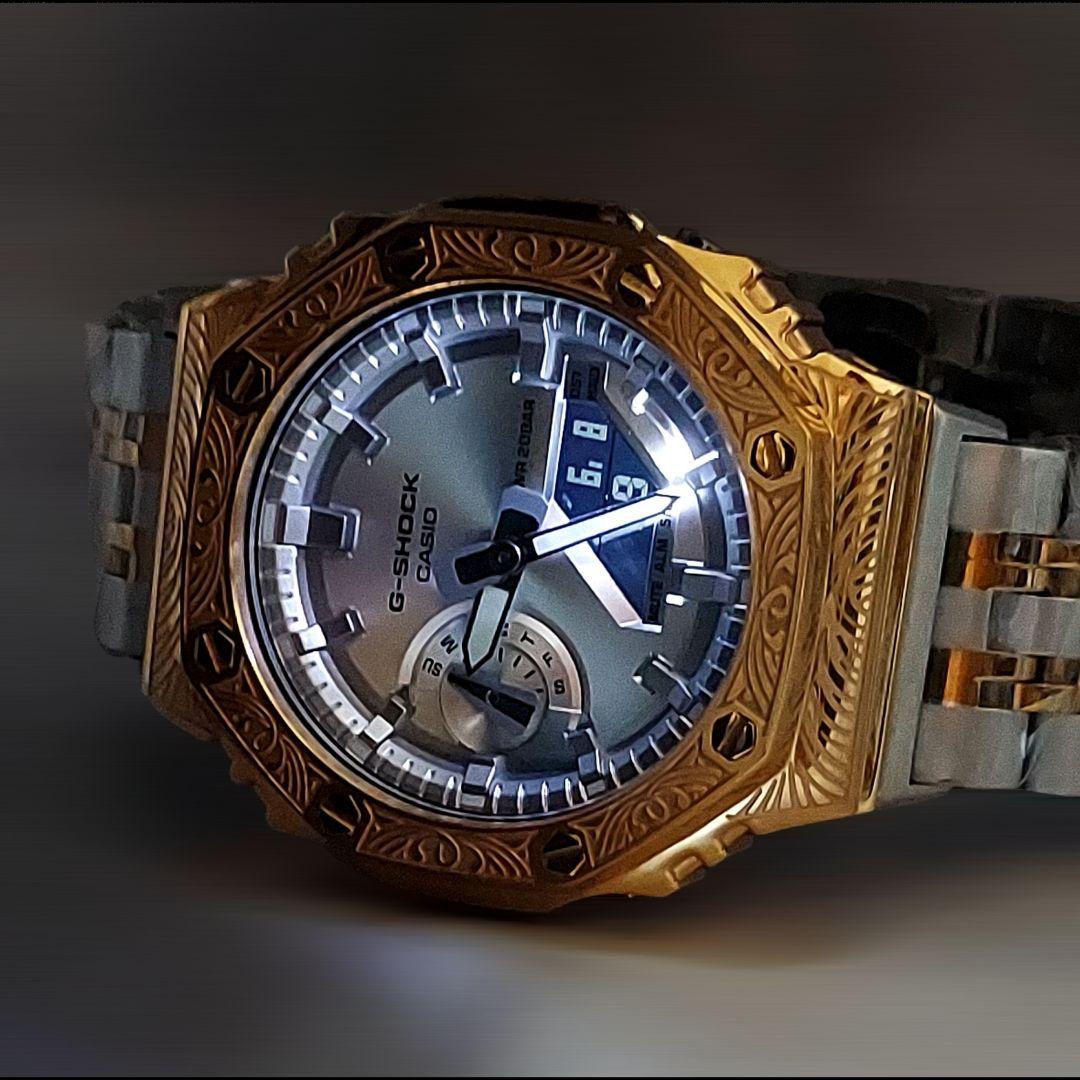 新品未使用✨G-SHOCK GA-2100FF ゴールド/シルバーフルメタル